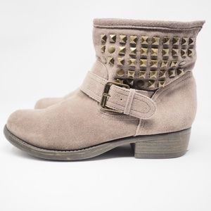 Steve Madden Outtlaww Booties, Taupe Size 6.5